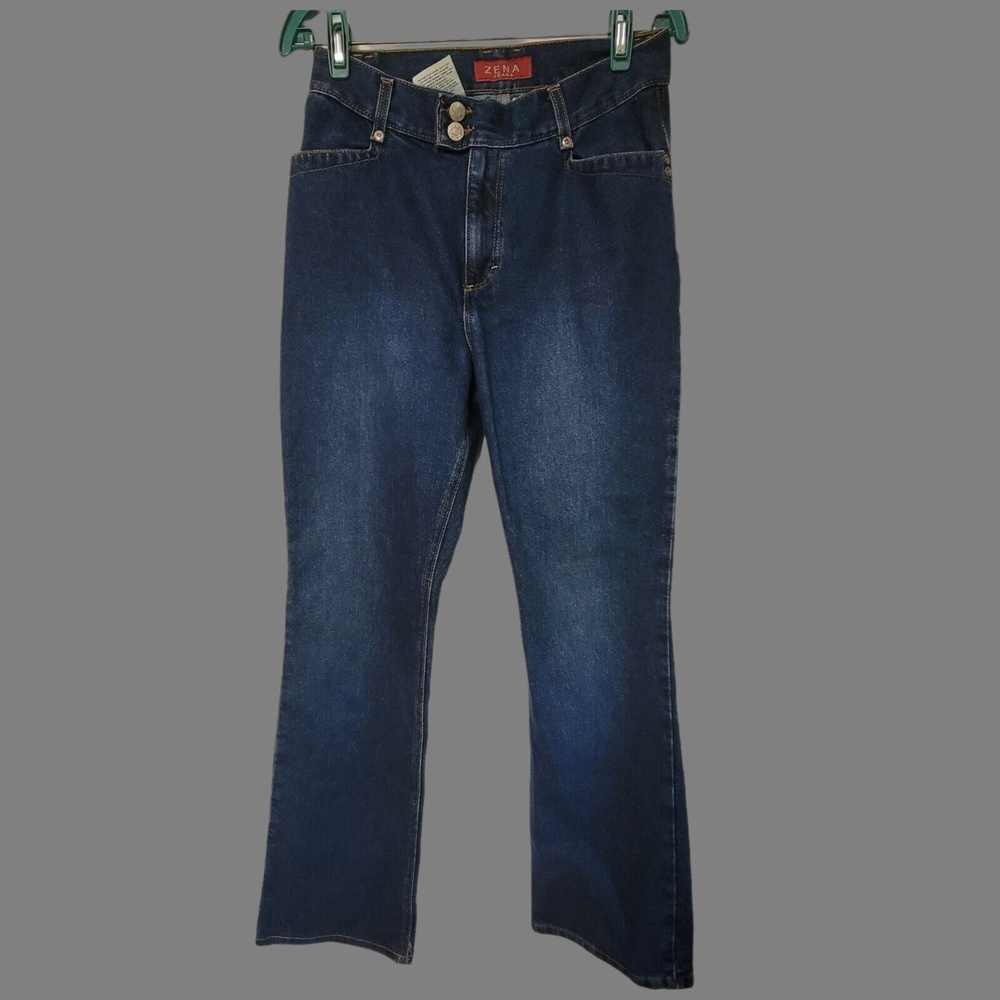 2 Button Wide Leg High Waist Jeans ZENA